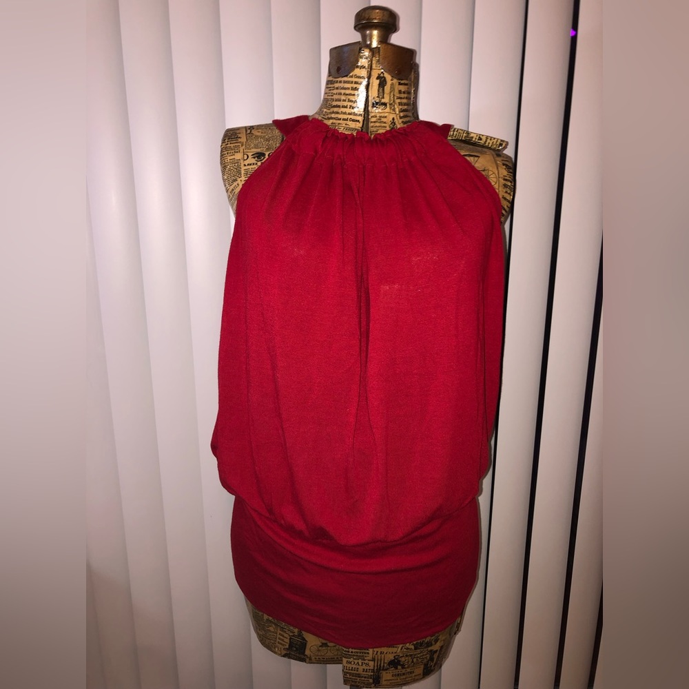 Red tank top
